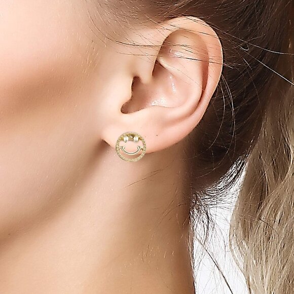 32 Pairs Assorted Stainless Steel Stud Earrings for Teens Girls Women-Cute Anima - Picture 6 of 7